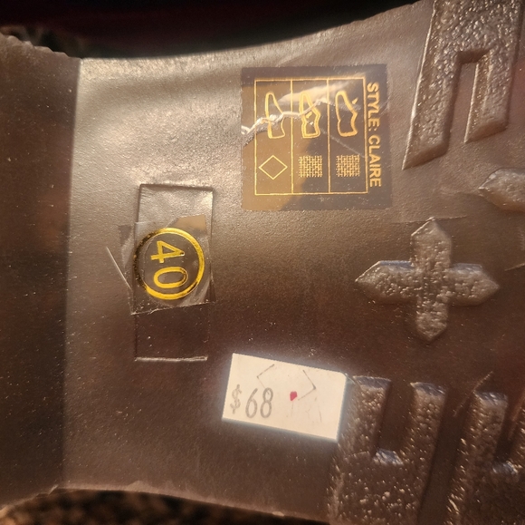 Coolway Burgundy Velvet Loafers/Oxford Sz 40 - Picture 7 of 7